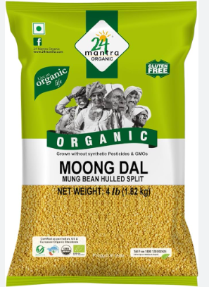 24 Mantra Organic Moong Dal - 4 lb