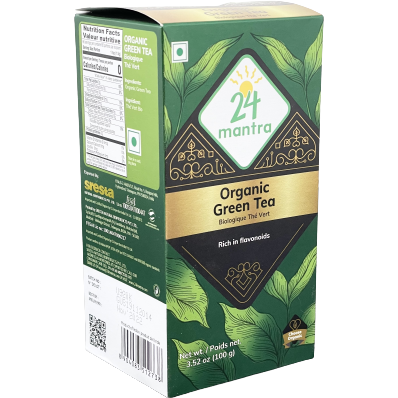 24 Mantra Organic Green Tea - 100 Gm